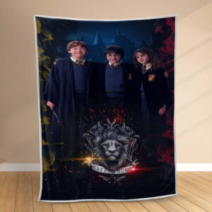 Plaid Personnages de Gryffondor Harry Potter Couverture Polaire Plaid Canapé