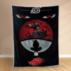 Plaid Itachi Uchiwa Akatsuki 1002 Couverture Polaire Plaid Canapé