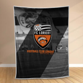 Plaid FC Lorient 5 Couverture Polaire Plaid Canapé