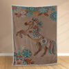 Plaid Cheval Animaux Couverture Polaire Plaid Canapé