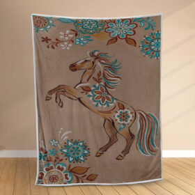 Plaid Cheval Animaux Couverture Polaire Plaid Canapé