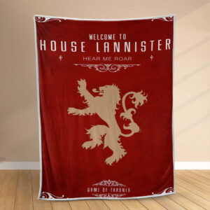 Plaid Game Of Thrones Bienvenue à la maison Lannister Couverture Polaire Plaid Canapé