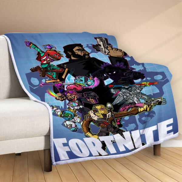 Plaid Salle de jeux Fortnite Couverture Polaire Plaid Canapé – Image 2