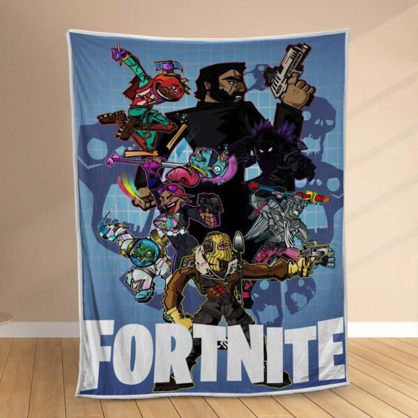 Plaid Salle de jeux Fortnite Couverture Polaire Plaid Canapé