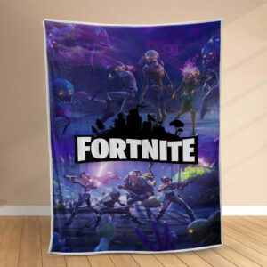 Plaid Fortnite Zombie FN01 Couverture Polaire Plaid Canapé