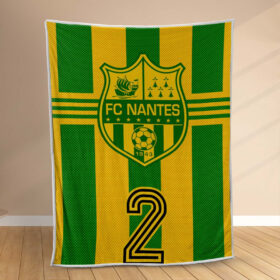 Plaid FC Nantes 9 Couverture Polaire Plaid Canapé