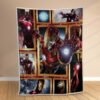 Plaid Ironman Avengers Marvel 1002 Couverture Polaire Plaid Canapé