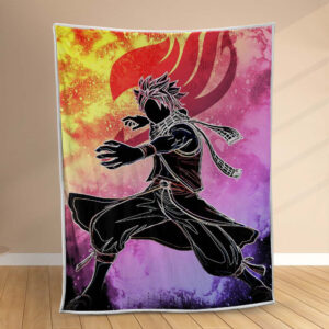 Plaid Fairy Tail Natsu Dragneel L'âme de la salamandre Couverture Polaire Plaid Canapé