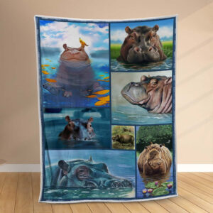 Plaid Hippopotame 1001 Couverture Polaire Plaid Canapé