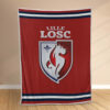 Plaid LOSC Lille OSC FC 6 Couverture Polaire Plaid Canapé