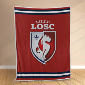 Plaid LOSC Lille OSC FC 6 Couverture Polaire Plaid Canapé