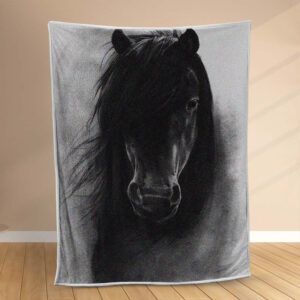 Plaid Cheval monochrome Couverture Polaire Plaid Canapé