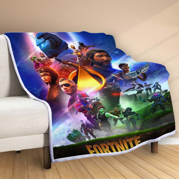 Plaid Personnages Fortnite Infinity War 1011 Couverture Polaire Plaid Canapé – Image 2