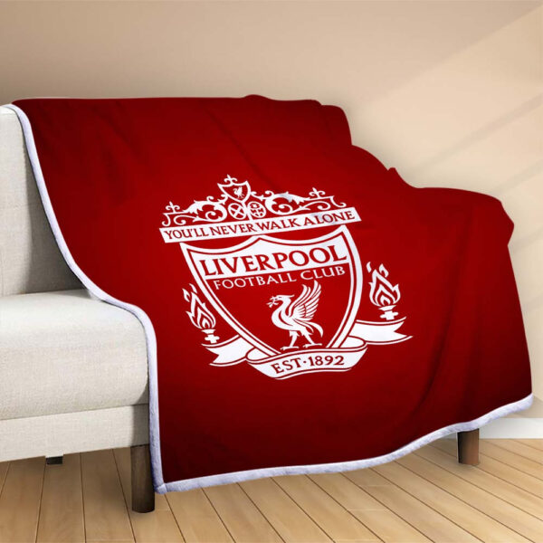 Plaid FC Liverpool 4 Couverture Polaire Plaid Canapé – Image 2
