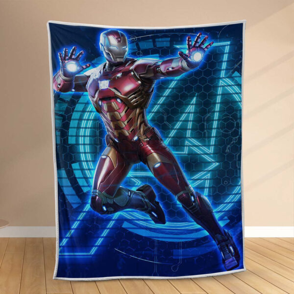 Plaid Ironman Avengers Marvel 1001 Couverture Polaire Plaid Canapé