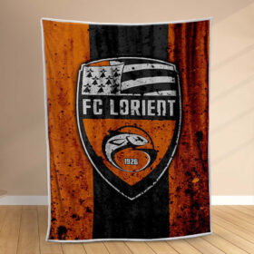 Plaid FC Lorient 1_1 Couverture Polaire Plaid Canapé