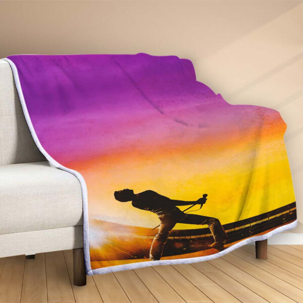 Plaid Freddie Mercury Bohemian Rhapsodie Couverture Polaire Plaid Canapé – Image 2
