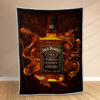 Plaid Jack Daniel's Fire 2 Couverture Polaire Plaid Canapé