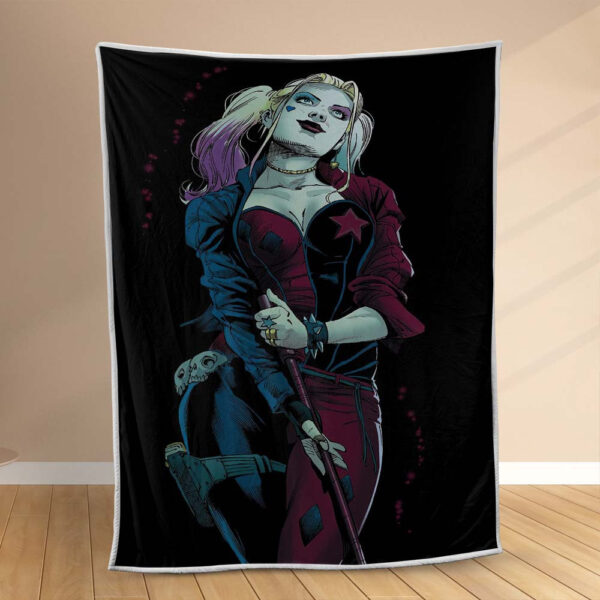 Plaid Harley Quinn DC 1001 Couverture Polaire Plaid Canapé