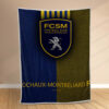 Plaid FSCM FC Sochaux-Montbéliard 2 Couverture Polaire Plaid Canapé