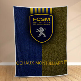 Plaid FSCM FC Sochaux-Montbéliard 2 Couverture Polaire Plaid Canapé
