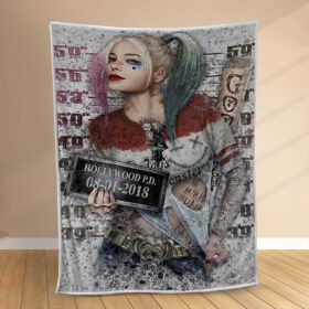Plaid Harley Quinn DC 1003 Couverture Polaire Plaid Canapé