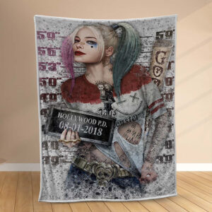 Plaid Harley Quinn DC 1003 Couverture Polaire Plaid Canapé