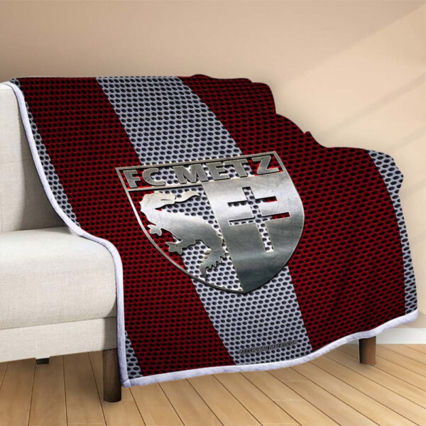 Plaid FC Metz 6 Couverture Polaire Plaid Canapé – Image 2