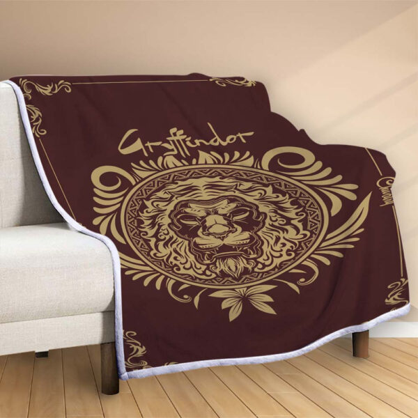 Plaid Gryffondor Harry Potter 3 Couverture Polaire Plaid Canapé – Image 2