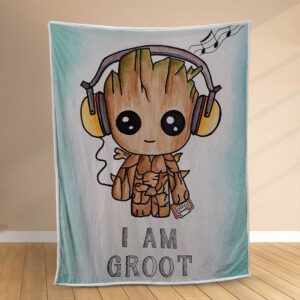 Plaid Groot je suis Groot Couverture Polaire Plaid Canapé