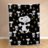 Plaid Snoopy heureux Couverture Polaire Plaid Canapé