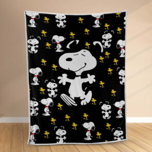 Plaid Snoopy heureux Couverture Polaire Plaid Canapé