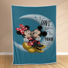 Plaid Mickey et Minnie Couverture Polaire Plaid Canapé