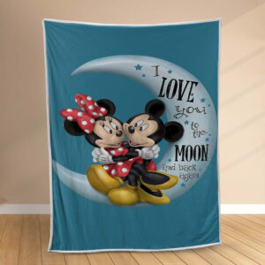 Plaid Mickey et Minnie Couverture Polaire Plaid Canapé