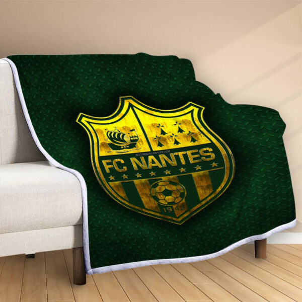 Plaid FC Nantes 11 Couverture Polaire Plaid Canapé – Image 2