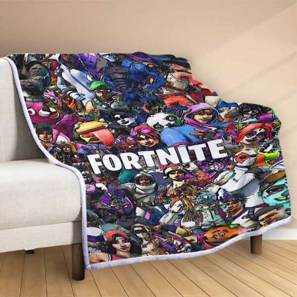 Plaid Peinture Fortnite FN06 Couverture Polaire Plaid Canapé – Image 2