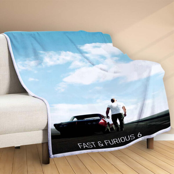 Plaid Fast And Furious 6 Couverture Polaire Plaid Canapé – Image 2