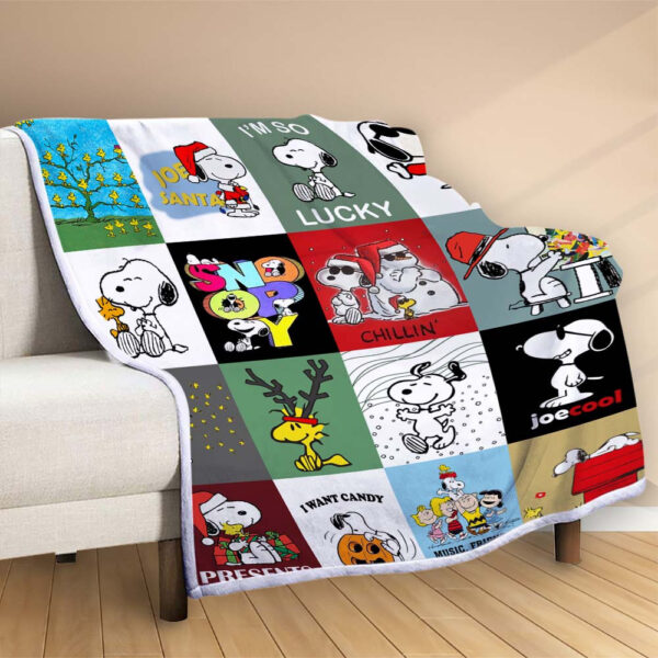 Plaid Snoopy 1003 Couverture Polaire Plaid Canapé – Image 2