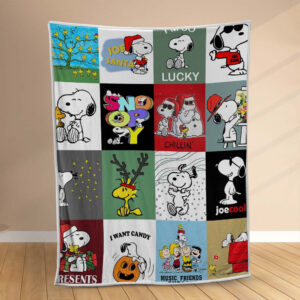 Plaid Snoopy 1003 Couverture Polaire Plaid Canapé
