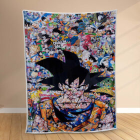 Plaid Son Goku Dragon Ball Z 1016 Couverture Polaire Plaid Canapé