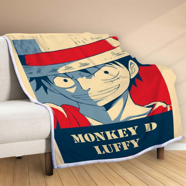 Plaid Monkey D Luffy One Piece 1003 Couverture Polaire Plaid Canapé – Image 2