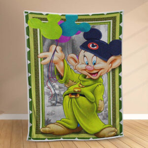 Plaid Blanche-Neige et les Sept Nains Dopey Couverture Polaire Plaid Canapé