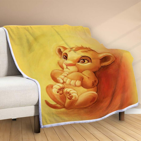 Plaid Simba Le Roi Lion 1001 Couverture Polaire Plaid Canapé – Image 2