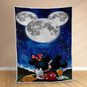 Plaid Mickey et MinnieDisney 1002 Couverture Polaire Plaid Canapé