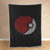 Plaid Pokémon Pikachu Ball Couverture Polaire Plaid Canapé