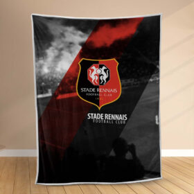 Plaid Stade Rennais FC 5 Couverture Polaire Plaid Canapé