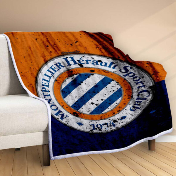 Plaid Montpellier HSC 2 Couverture Polaire Plaid Canapé – Image 2