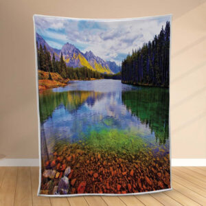 Plaid Lac Naturel Couverture Polaire Plaid Canapé
