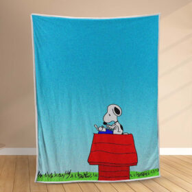 Plaid Snoopy et Woodstock Couverture Polaire Plaid Canapé