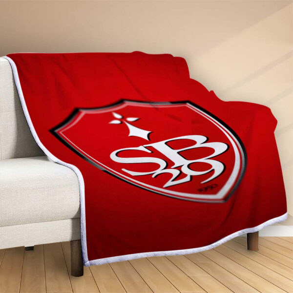 Plaid Stade Brestois 3 Couverture Polaire Plaid Canapé – Image 2